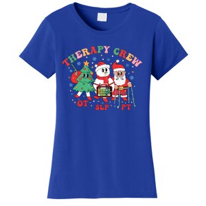 Therapy Crew Christmas Therapy Squad Speech Physical Xmas Meaningful Gift Women's T-Shirt