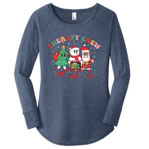 Therapy Crew Christmas Therapy Squad Speech Physical Xmas Meaningful Gift Women's Perfect Tri Tunic Long Sleeve Shirt