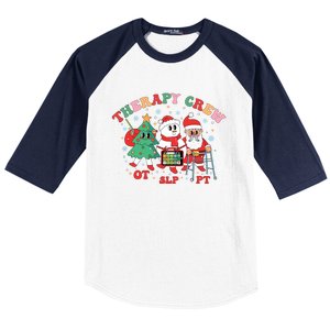 Therapy Crew Christmas Therapy Squad Speech Physical Xmas Meaningful Gift Baseball Sleeve Shirt