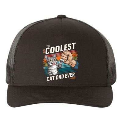 The Coolest Cat Dad Ever Fathers Day Yupoong Adult 5-Panel Trucker Hat