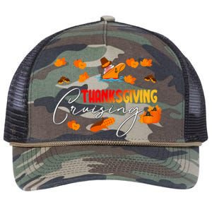 Thanksgiving Cruising Cruise Travel Group Family Matching Retro Rope Trucker Hat Cap