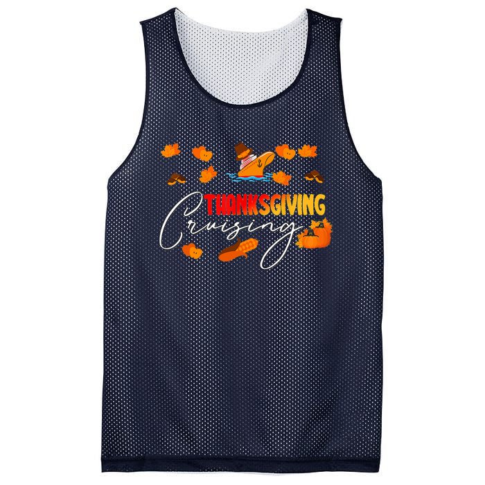 Thanksgiving Cruising Cruise Travel Group Family Matching Mesh Reversible Basketball Jersey Tank