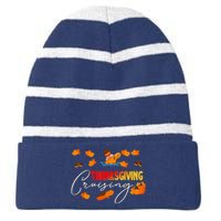 Thanksgiving Cruising Cruise Travel Group Family Matching Striped Beanie with Solid Band