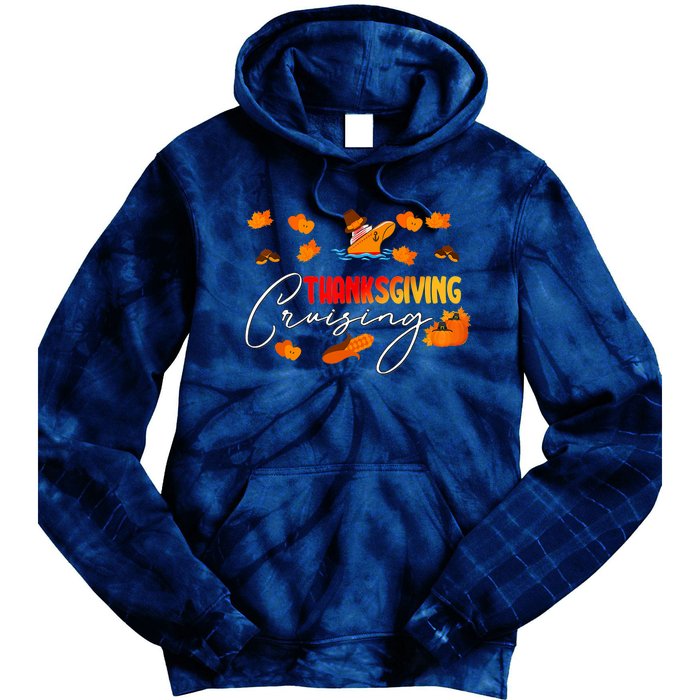 Thanksgiving Cruising Cruise Travel Group Family Matching Tie Dye Hoodie