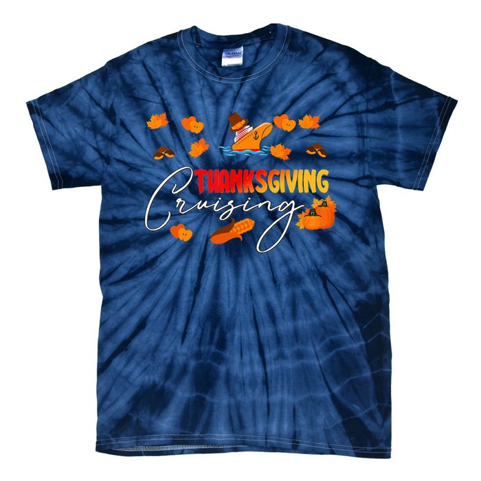 Thanksgiving Cruising Cruise Travel Group Family Matching Tie-Dye T-Shirt