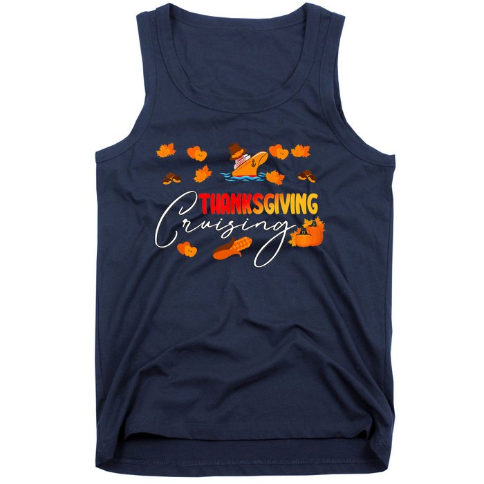 Thanksgiving Cruising Cruise Travel Group Family Matching Tank Top