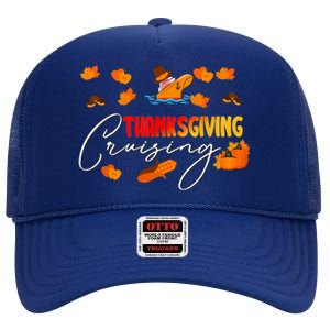 Thanksgiving Cruising Cruise Travel Group Family Matching High Crown Mesh Back Trucker Hat