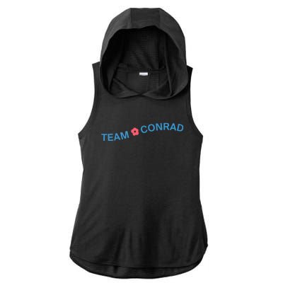 Team Conrad Cousins Beach Ladies PosiCharge Tri-Blend Wicking Draft Hoodie Tank