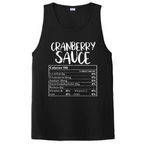 Thanksgiving Christmas Cranberry Sauce Nutritional Facts PosiCharge Competitor Tank