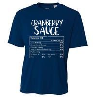 Thanksgiving Christmas Cranberry Sauce Nutritional Facts Cooling Performance Crew T-Shirt