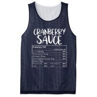 Thanksgiving Christmas Cranberry Sauce Nutritional Facts Mesh Reversible Basketball Jersey Tank