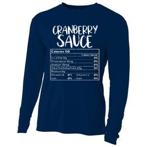 Thanksgiving Christmas Cranberry Sauce Nutritional Facts Cooling Performance Long Sleeve Crew