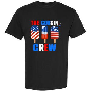 The Cousin Crew 4th Of July Us Flag Popsicle Garment-Dyed Heavyweight T-Shirt