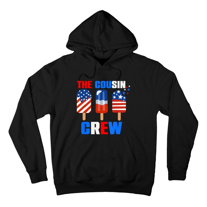 The Cousin Crew 4th Of July Us Flag Popsicle Hoodie