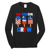 The Cousin Crew 4th Of July Us Flag Popsicle Long Sleeve Shirt