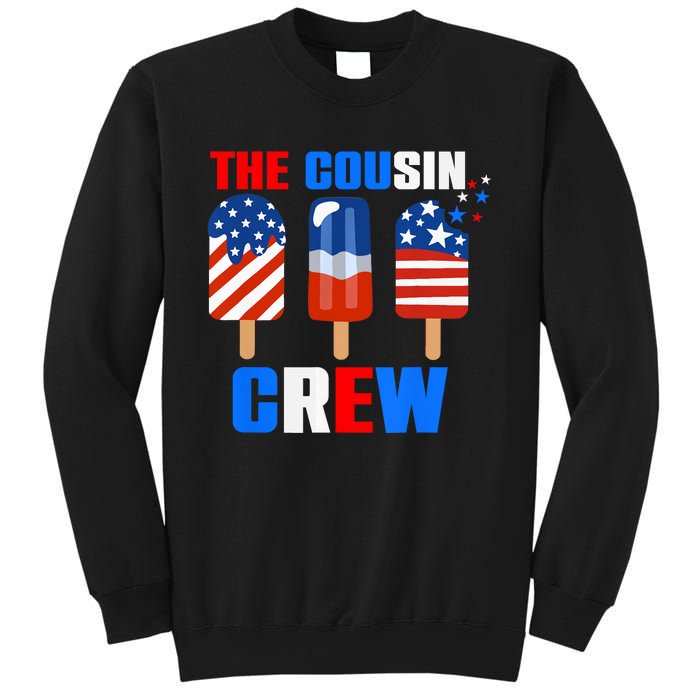 The Cousin Crew 4th Of July Us Flag Popsicle Sweatshirt