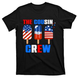 The Cousin Crew 4th Of July Us Flag Popsicle T-Shirt