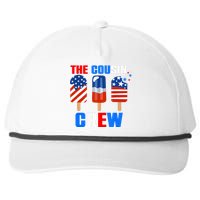 The Cousin Crew 4th Of July Us Flag Popsicle Snapback Five-Panel Rope Hat