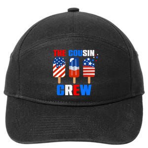 The Cousin Crew 4th Of July Us Flag Popsicle 7-Panel Snapback Hat