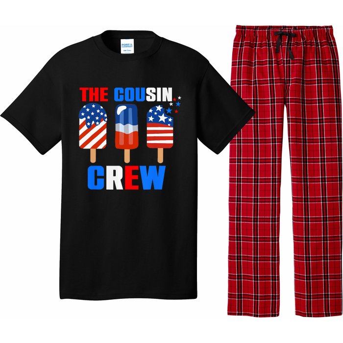 The Cousin Crew 4th Of July Us Flag Popsicle Pajama Set