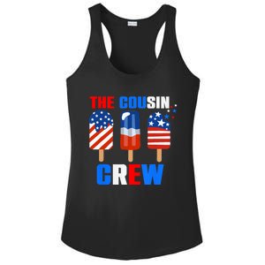 The Cousin Crew 4th Of July Us Flag Popsicle Ladies PosiCharge Competitor Racerback Tank