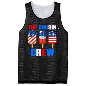 The Cousin Crew 4th Of July Us Flag Popsicle Mesh Reversible Basketball Jersey Tank