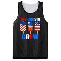 The Cousin Crew 4th Of July Us Flag Popsicle Mesh Reversible Basketball Jersey Tank