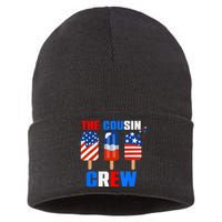 The Cousin Crew 4th Of July Us Flag Popsicle Sustainable Knit Beanie