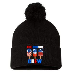 The Cousin Crew 4th Of July Us Flag Popsicle Pom Pom 12in Knit Beanie