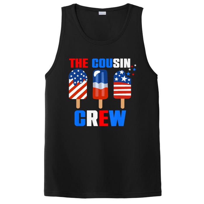 The Cousin Crew 4th Of July Us Flag Popsicle PosiCharge Competitor Tank