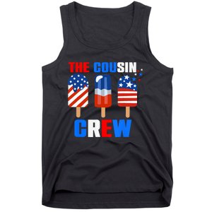 The Cousin Crew 4th Of July Us Flag Popsicle Tank Top