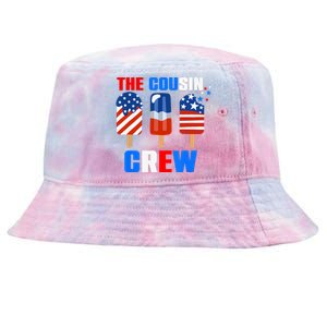 The Cousin Crew 4th Of July Us Flag Popsicle Tie-Dyed Bucket Hat