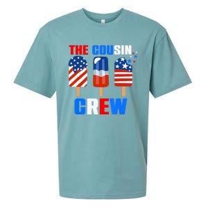 The Cousin Crew 4th Of July Us Flag Popsicle Sueded Cloud Jersey T-Shirt