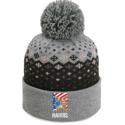 This Childless Cat Lady Is Voting Kamala Harris 2024 The Baniff Cuffed Pom Beanie