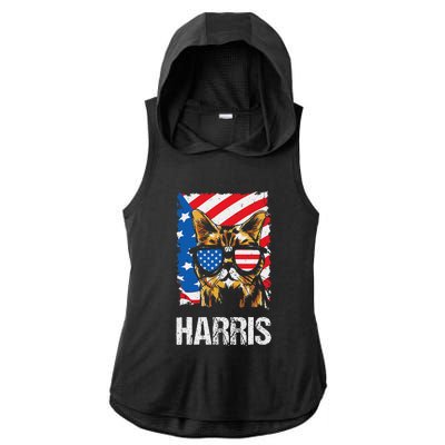 This Childless Cat Lady Is Voting Kamala Harris 2024 Ladies PosiCharge Tri-Blend Wicking Draft Hoodie Tank