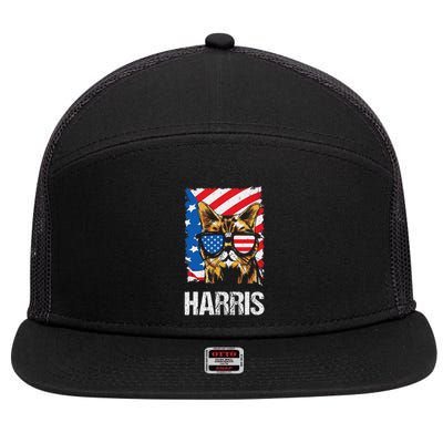 This Childless Cat Lady Is Voting Kamala Harris 2024 7 Panel Mesh Trucker Snapback Hat