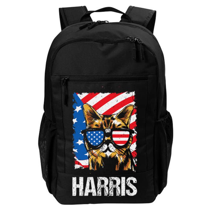 This Childless Cat Lady Is Voting Kamala Harris 2024 Daily Commute Backpack