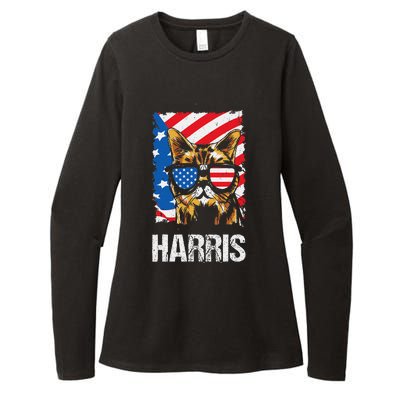 This Childless Cat Lady Is Voting Kamala Harris 2024 Womens CVC Long Sleeve Shirt