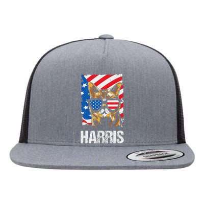 This Childless Cat Lady Is Voting Kamala Harris 2024 Flat Bill Trucker Hat