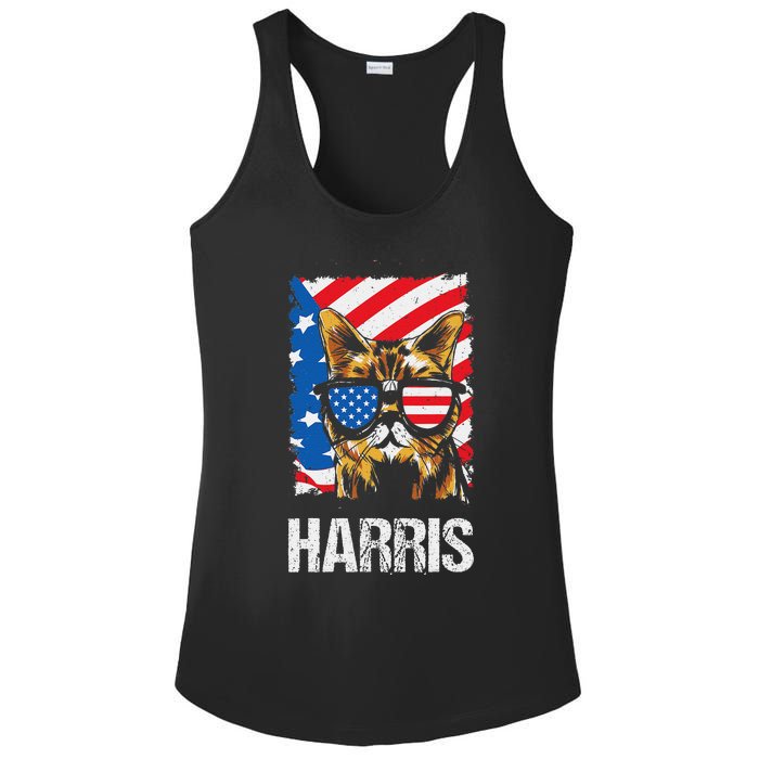 This Childless Cat Lady Is Voting Kamala Harris 2024 Ladies PosiCharge Competitor Racerback Tank