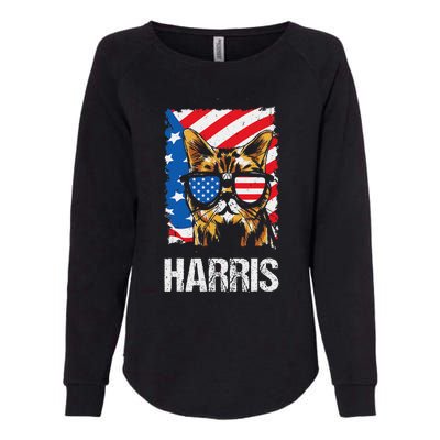 This Childless Cat Lady Is Voting Kamala Harris 2024 Womens California Wash Sweatshirt