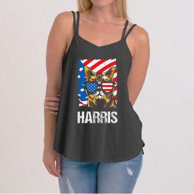 This Childless Cat Lady Is Voting Kamala Harris 2024 Women's Strappy Tank