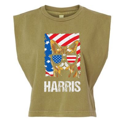 This Childless Cat Lady Is Voting Kamala Harris 2024 Garment-Dyed Women's Muscle Tee