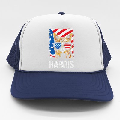 This Childless Cat Lady Is Voting Kamala Harris 2024 Trucker Hat