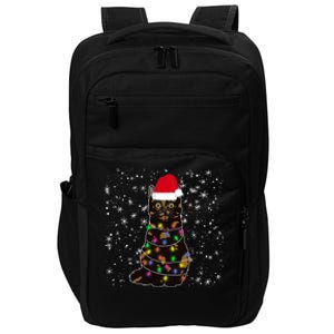 Tortie Cat Christmas Tortie Cat Xmas Party Tortoiseshell Cat Cute Gift Impact Tech Backpack