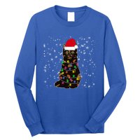 Tortie Cat Christmas Tortie Cat Xmas Party Tortoiseshell Cat Cute Gift Long Sleeve Shirt