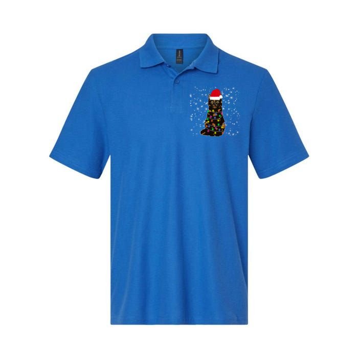 Tortie Cat Christmas Tortie Cat Xmas Party Tortoiseshell Cat Cute Gift Softstyle Adult Sport Polo