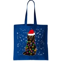 Tortie Cat Christmas Tortie Cat Xmas Party Tortoiseshell Cat Cute Gift Tote Bag