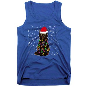 Tortie Cat Christmas Tortie Cat Xmas Party Tortoiseshell Cat Cute Gift Tank Top