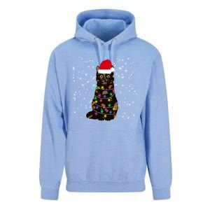 Tortie Cat Christmas Tortie Cat Xmas Party Tortoiseshell Cat Cute Gift Unisex Surf Hoodie